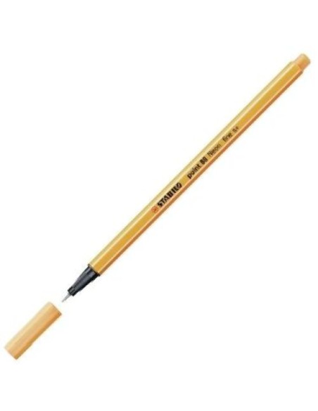 C 10 STABILO POINT 88 NARANJA CLARO Nº13 PUNTA FIBRA 04MM